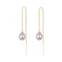 Sweet Hue Pearl Threader Earrings, thumbnail 1 of 6