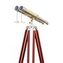 Personalised Double Barrel Telescope With Wooden Tripod, thumbnail 1 of 8