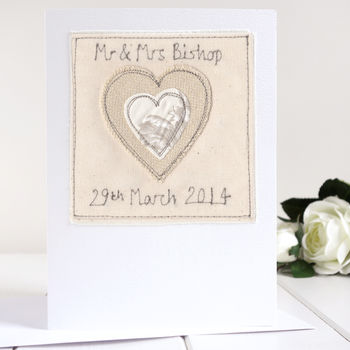 Personalised Heart Wedding Card By Milly And Pip Gifts And Cards ...