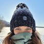 Winters Storm Nordic Knit Reflective Super Bobble Hat, thumbnail 1 of 4