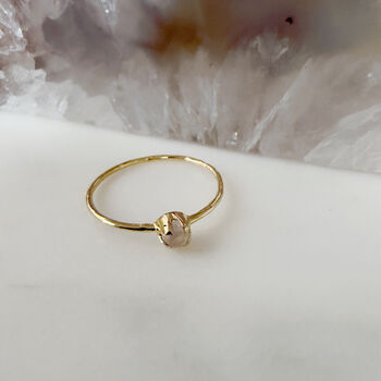 Delicate Rose Quartz Stacking Ring, 5 of 10