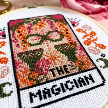 'The Magician' Tarot Cross Stitch Kit, 2 of 4