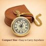 Personalised The Navigator Pocket Watch With Wooden Box Or Leather Case, thumbnail 2 of 12
