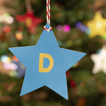 Set Of Four Leather Star Decorations/Gift Tags, 3 of 7