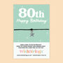 Milestone Birthday Wish Bracelet Gift, thumbnail 12 of 12