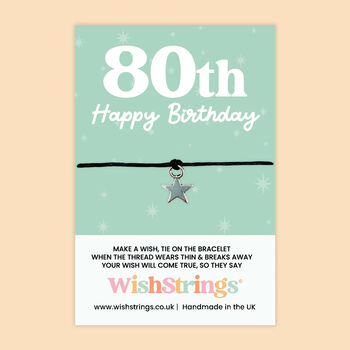 Milestone Birthday Wish Bracelet Gift, 12 of 12