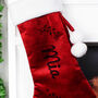 Personalised Luxury Red Stocking, thumbnail 2 of 5
