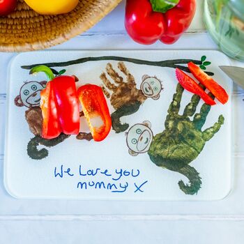 Personalised Grandma Childs Drawing Chopping Board, 8 of 8