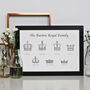 Royal Crown Personalised Family Tree Prints, thumbnail 6 of 9
