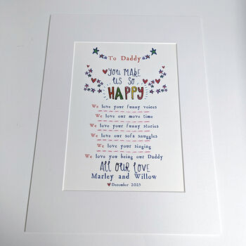 Personalised Six Reasons Why I Love You Print, 10 of 10