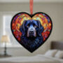 Newfoundland Stained Glass Effect Heart Suncatcher, thumbnail 4 of 5