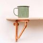 Set Of Two Handmade Copper Shelf Brackets – 18cm, thumbnail 2 of 2