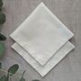 Organic Cotton Handkerchief Pair, thumbnail 3 of 6