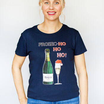 Prosec Ho Ho Ho Christmas T Shirt, 7 of 7