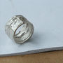 Compressed Silver Ring, thumbnail 2 of 3