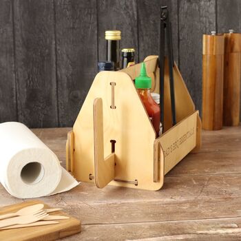 Personalised Portable BBQ Caddy With Bottle Opener, 3 of 6