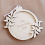 Personalised Wooden Christmas Ornament For Couples, thumbnail 2 of 4