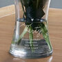 Personalised Any Age Birthday Glass Vase, thumbnail 3 of 4