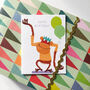 Happy Birthday Monkey Mini Card, thumbnail 3 of 5