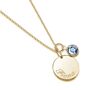 Personalised Gold Plated Swarovski Birthstone Necklace, thumbnail 3 of 9