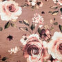 Rose Themed Brown Soft Cushion Cover, thumbnail 2 of 7