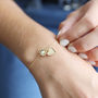 Personalised Crystal Daisy Charm Bracelet, thumbnail 2 of 8