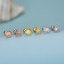 Sterling Silver Starfish And Shell 18 G Screw Back Stud Earrings, thumbnail 2 of 12