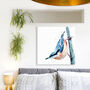Inky Nuthatch Canvas Gallery Print, thumbnail 1 of 10