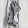 Personalised Silver Wedding Anniversary Grey Blanket, thumbnail 4 of 5