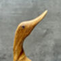 Hand Carved Bamboo Wood Duck Figurine 34cm, thumbnail 12 of 12