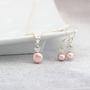 Pink Pearl Pendant And Earrings Set, thumbnail 1 of 12