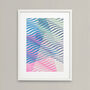 Colourful Abstract Screen Print Waves #Ten, thumbnail 1 of 3