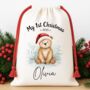 1st Christmas Bear Christmas Sack, thumbnail 1 of 3