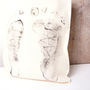 'Baby Steps' Tote Bag Standing Feet, thumbnail 2 of 5