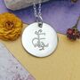 Personalised Floral Initial Necklace, thumbnail 1 of 2