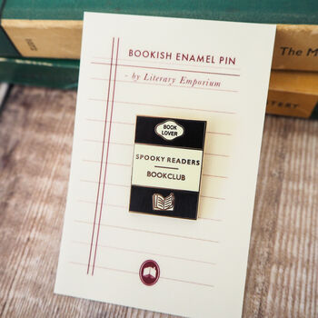 'Spooky Readers Bookclub' Enamel Pin Badge, 2 of 4