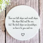 Round Porcelain Friendship Coaster With Heartfelt Quote, thumbnail 1 of 2