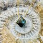 'The Octahedron' Labradorite Gold Plated Necklace, thumbnail 2 of 5