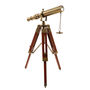 Personalised Bronze Telescope With Wooden Tripod Stand, thumbnail 1 of 8
