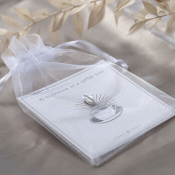 Coffee Bean Pin On Bespoke Coffee Themed Gift Card, 10 of 12