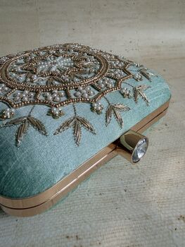 Green Mandala Design Square Clutch, 12 of 12