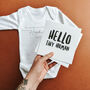 'Newest Member Of The Family' Surname Babygrow, thumbnail 2 of 9