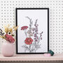 Personalised Family Birth Flower Print, thumbnail 6 of 6