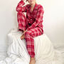 Brushed Cotton Pyjamas In Sunset Plaid, thumbnail 1 of 4