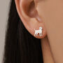 Sterling Silver Labrador / Retriever Puppy Dog Stud Earrings, thumbnail 6 of 12