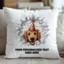 Personalised Golden Retriever Birthday Break Through Dog, thumbnail 5 of 8