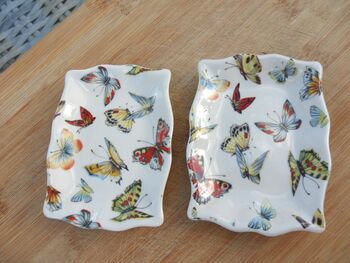 Set Of Two Handmade Soap Dishes In Butterfly Design, 4 of 8