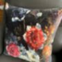 Luxury Velvet Flower Cushion, thumbnail 2 of 3