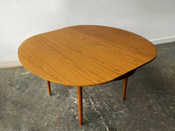 Mid Century Modern Extending Dining Table By Schrieber, 8 of 12