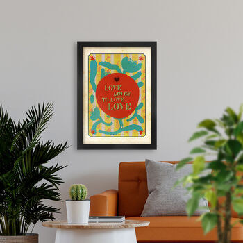 Love Loves To Love Love Literary Quote Print, 4 of 4